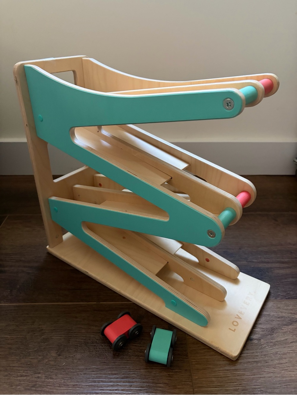 Lovevery wooden car racer